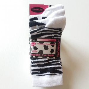 Lot De 12 Paires Chaussettes Mi-Mollet Femme Duufin - Coton/Polyester, Taille 39-42 EU - Noires Et Blanches