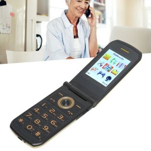 MOBILE SENIOR Qiilu Téléphone à rabat 2G K21 2G Senior Big Butto