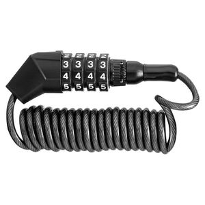 Câble antivol lasso antivol Abus Cobra 5m Ø10 mm noir/rouge
