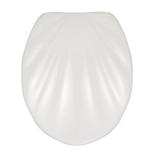 WOLTU WS2345-1 Abattant WC en MDF,Couvercle de WC Descente progressive,antibact/érien Design charni/ère zingu/ée