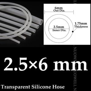 Tuyau,Transparent-5m(16.4ft)-7x12mm--Tuyau Flexible En Silicone