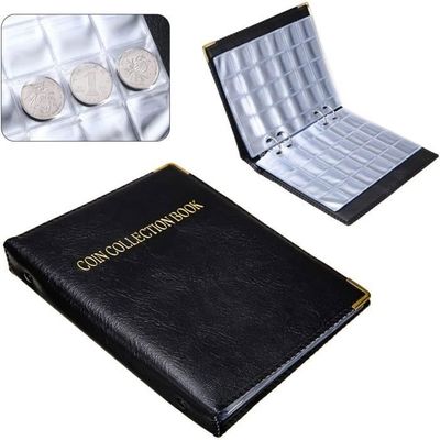 Album Protection Pièces Collection Cigrubo Classeur Pour Pièces De Monnaie - 20 Pages, 480 Pochettes - Album Collection Numismatique Avec Fermeture Éclair - Noir Classeur Numismatique