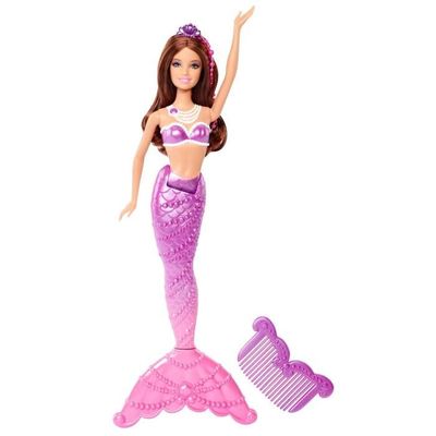 Barbie poupée sirène lumière et danse aquatique à plonger dans l'eau, avec  mouvements de nageoire, jouet pour enfant,Rouge - Cdiscount Jeux - Jouets