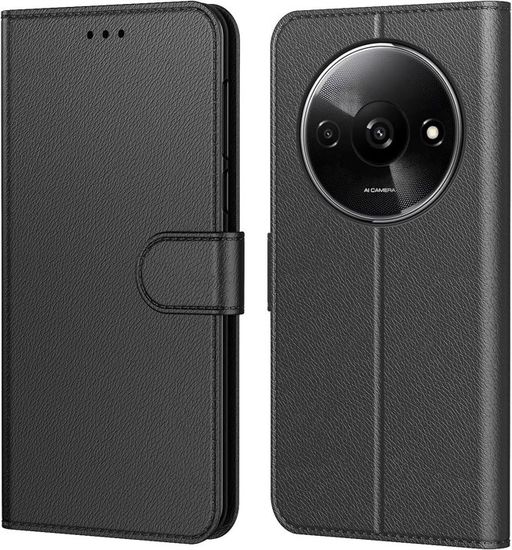 Coque Mayaxess Pour Xiaomi Redmi A3 Avec Support Coulissant Pour Caméra – Bleu Nuit