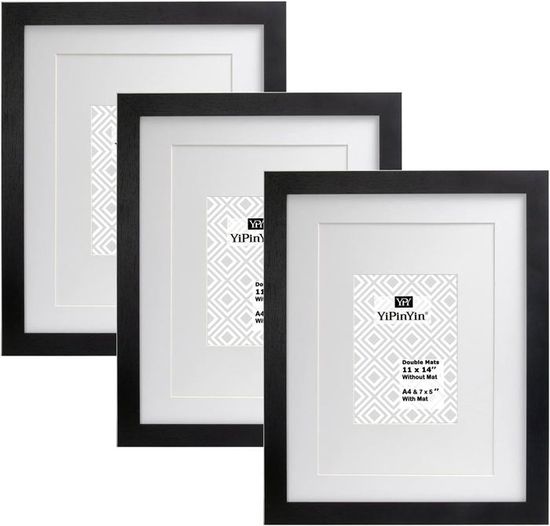 Cadre Mariage en Bois noir 57x67cm - photobooth