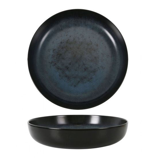 Assiettes Creuses Tramontina En Porcelaine 22 Cm - Collection Rustico - Lave-vaisselle Et Micro-ondes - Blanches Classiques