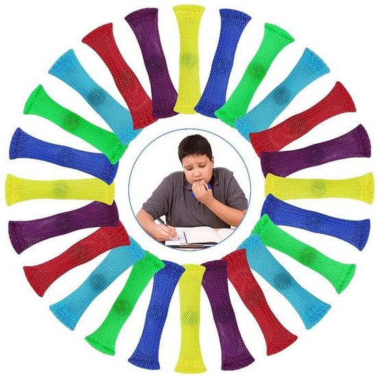 12 Jouets D'agitation Anti-stress - Anneaux En Silicone Pour Enfants Et Adultes, Aide à La Concentration - 7