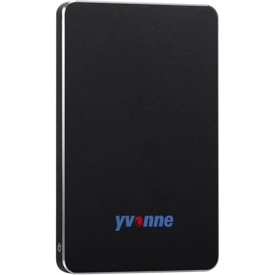 Yvonne 2.5 " USB 3.0 HDD Disque Dur Mobile Externe Portable Stockage HDD 320Go - noir
