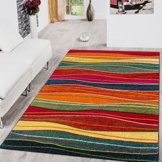 tapis-salon-chambre-adulte-poils-ras-moderne-motif-abstrait-multicolore