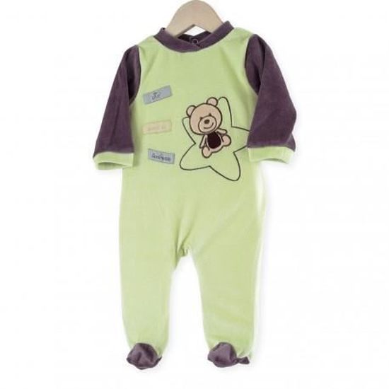 Pyjama Bebe Garcon Velours Ourson Cdiscount Pret A Porter