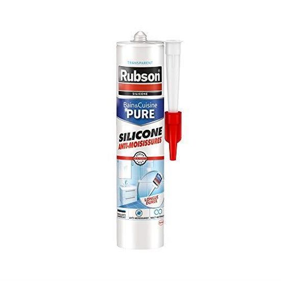 Mastic transparent silicone Bain & Cuisine - 280ml - RUBSON - Cdiscount  Bricolage