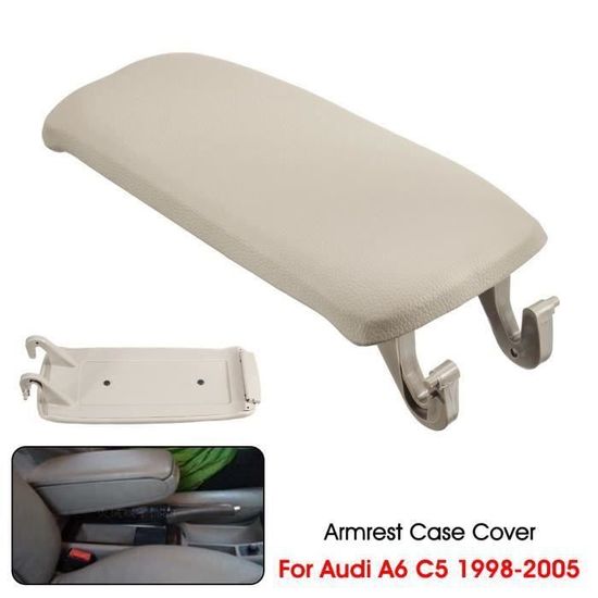 Couvercle D'accoudoir Central En Cuir PU Pour Audi A4 A6 S4 C5 (2000-2006) - Noir, Gris, Beige