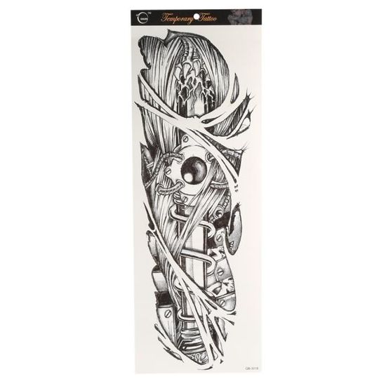 Tatouage temporaire faux bras complet cou corps Art tatouage transfert autocollant décalcomanie