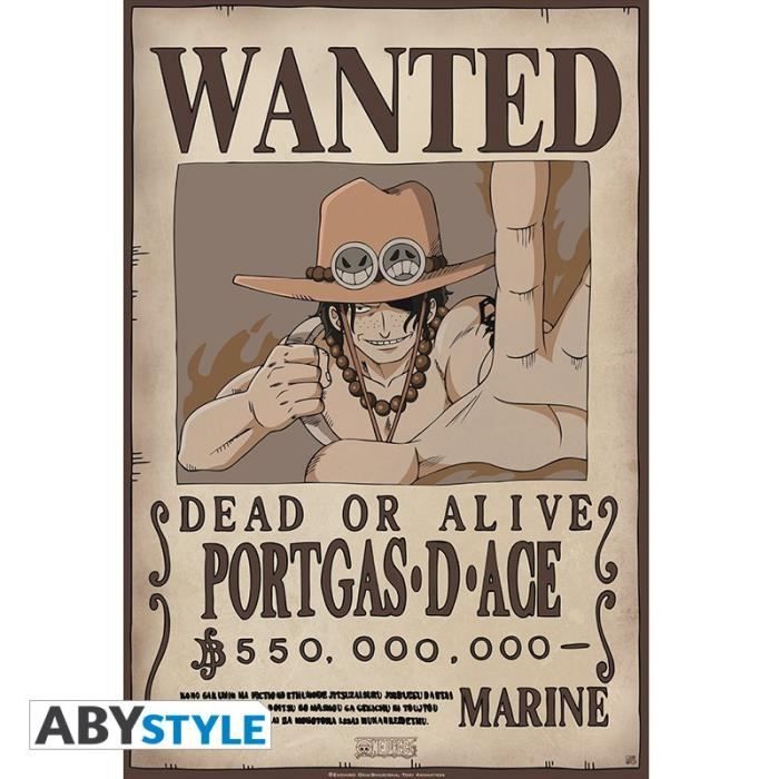 ONE PIECE - Poster -Wanted Ace- (52x35)