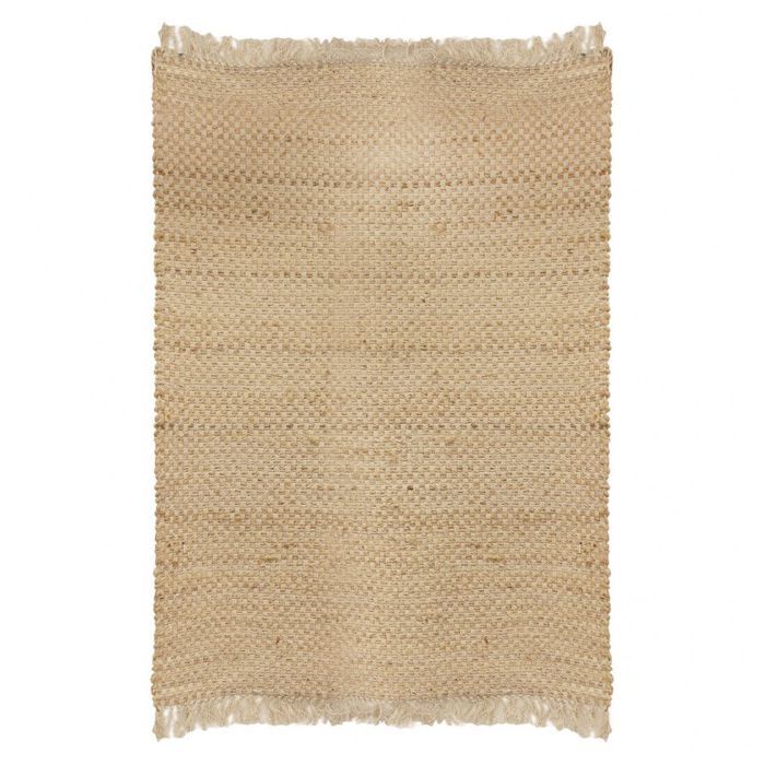 Tapis naturel jute à franges - 120 x 170 cm