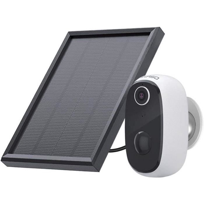 AKASO Caméra de Sécurité avec Panneau Solaire Batterie Rechargeable,Caméra IP Étanche Intérieure et Extérieure,Full HD 1080P 3067