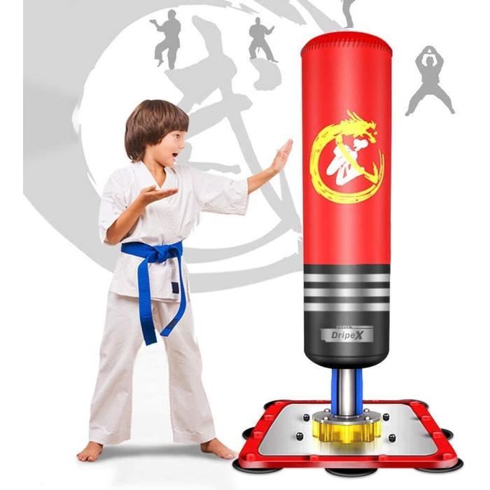 Sac de Frappe de Sol pour Enfants Sac de frappe de boxe sur pied 1,32 m
