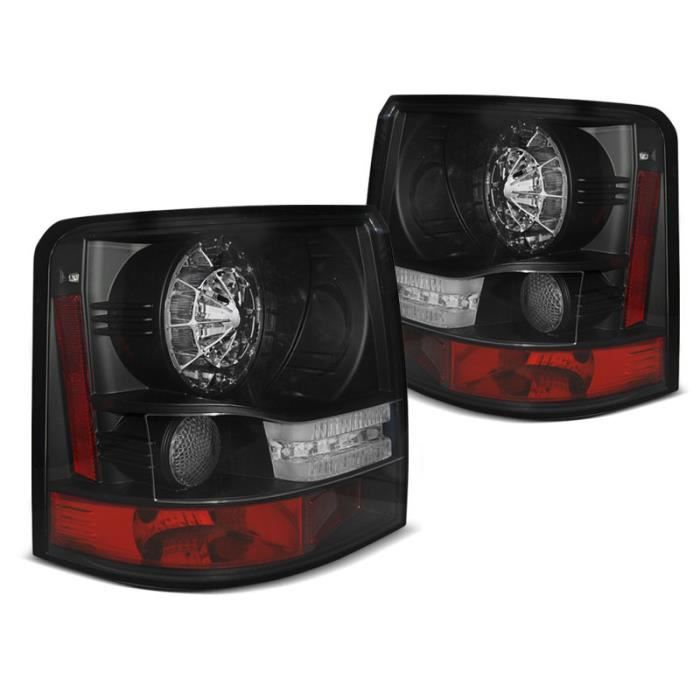 Paire de feux arriere Range Rover Sport 05-09 noir led (R11)