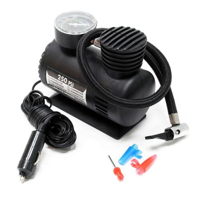Compresseur D'air 12V – 6L, 190W, 90-120 Psi, Pour Voiture Et Atelier (HS-661)