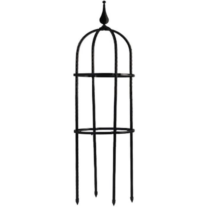 Wyi Treillis en U avec 2 anneaux réglables en plastique en forme de U pour plantes en pot - 60 cm de haut - Tuteurs pour p136