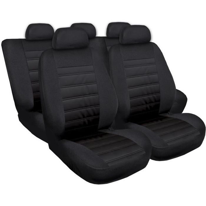 Housse De Siège Voiture Auto pour Citroen C4 I II Modern MG-1 Noir éco-cuir / postérieur avec mousse set complet