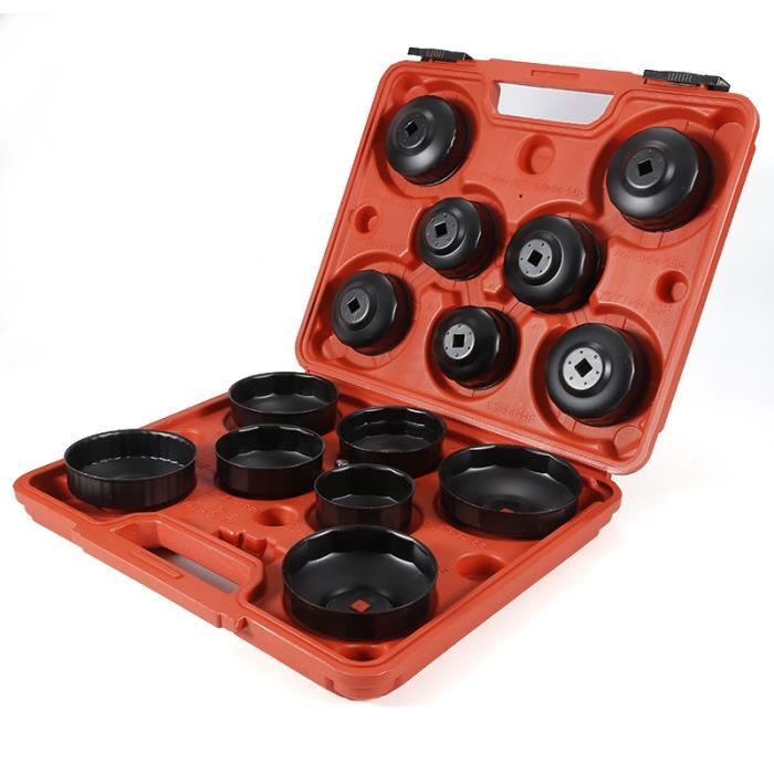 14 Pcs Coffret Cloches Cles Clef Filtre Huile