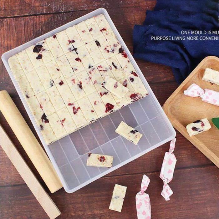 AR3800 Accueil Nougat plat ensemble d'outils fait à la main flocon de neige croustillant faisant coupe moule plaque antiadhésiv