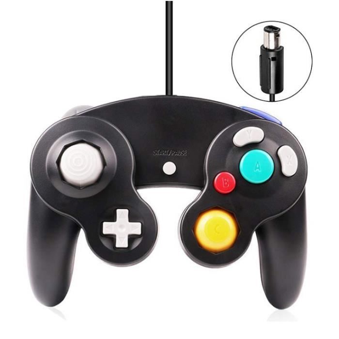 Manette filaire Gamecube-Wii (noir)