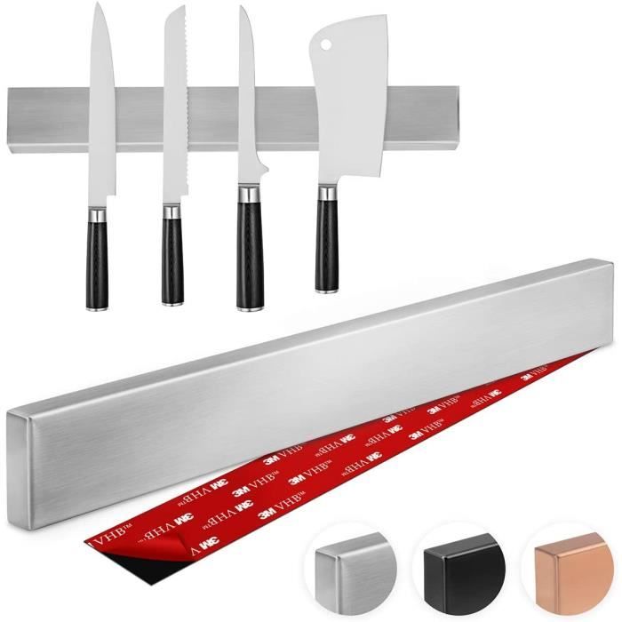 Thingles Barre à Couteaux aimantée de 40 cm I Porte-Couteaux Magnetique I Bandeau magnetique de Suspension pour Couteaux en Acier In