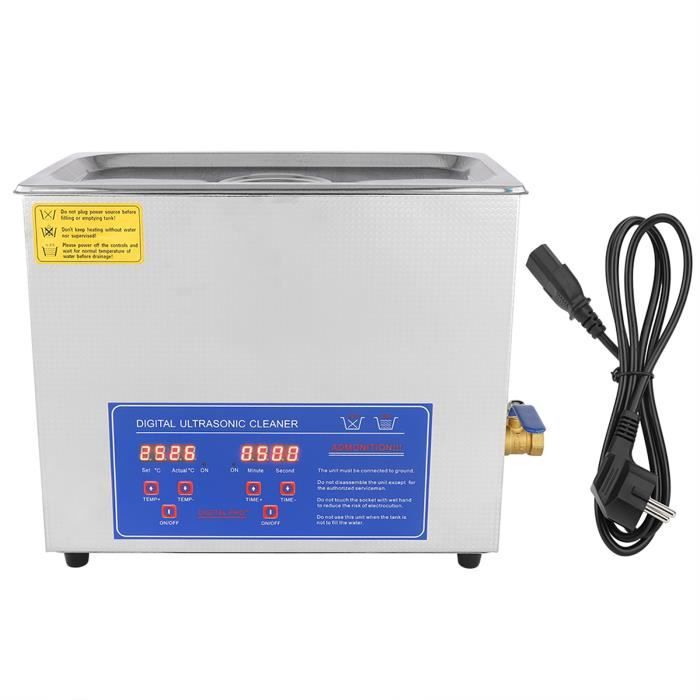 Nettoyant ultra sonique numérique de réservoir de minuterie de bain de nettoyeur 6L par ultrasons -XINAHB029