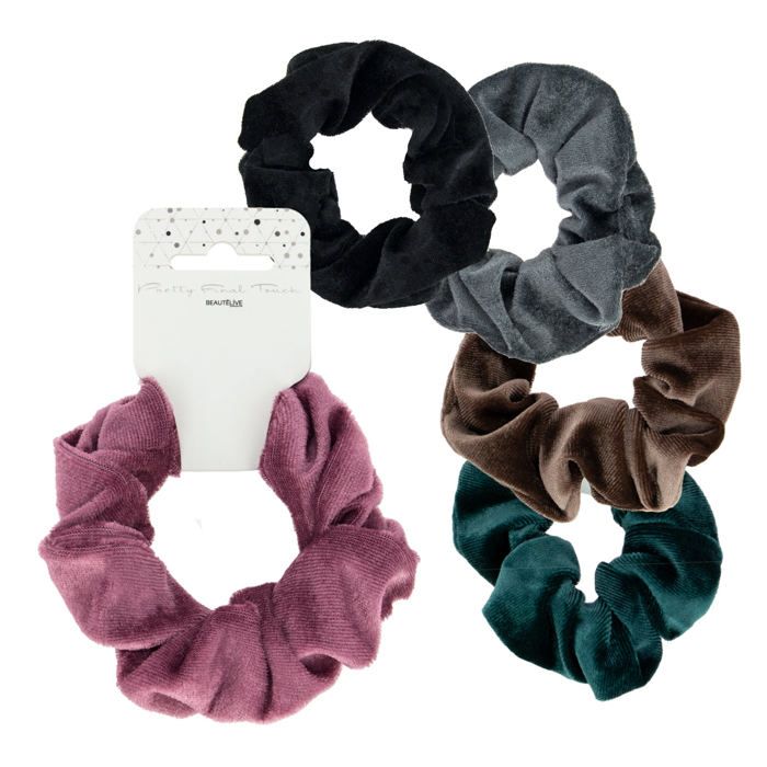 Beautélive Chouchou velours Noir