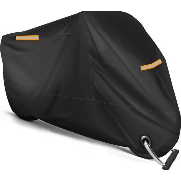 Housse de Protection pour Moto Exterieur Impermeable XXL avec Bande Réfléchissante en Oxford 210T Bâche Scooter Etanche Couverture