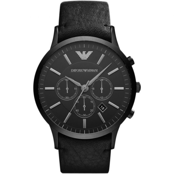 ARMANI HOMME 46MM CHRONOGRAPHE DATE MINÉRAL VERRE MONTRE AR2461