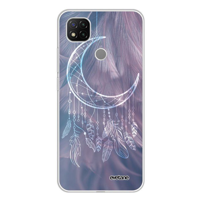 Coque Xiaomi Redmi 9C 360 intégrale transparente Lune Attrape Rêve Tendance Evetane.