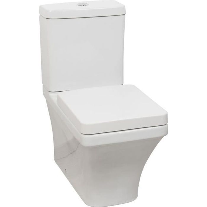 Pack WC complet Opti - En céramique - Blanc émaillé