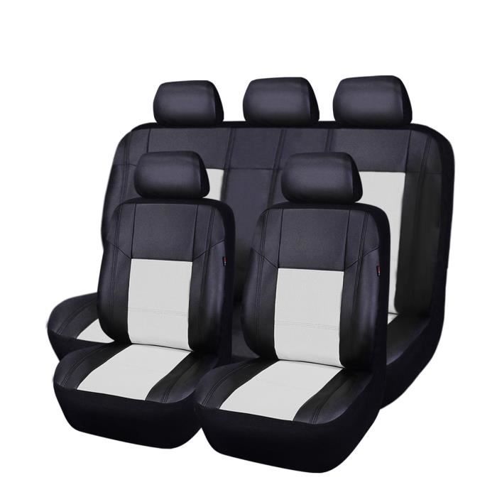 simili cuir 2CM-B Noir Housses de sieges universelles pour ALFA ROMEO 147