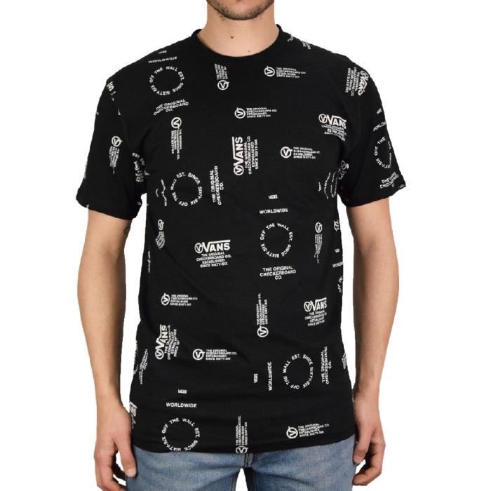 T-shirt Noir Homme Vans MN DISTORTION ALLOVE