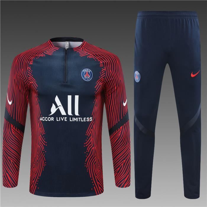 Tenue de Football Homme Enfants AJAX Saint-Germain - 2021 Tenue de Foot Homme Enfants Ensemble Survêtements D'entraînement
