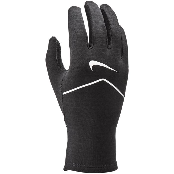 Gants femme Nike sphere running - black/silver