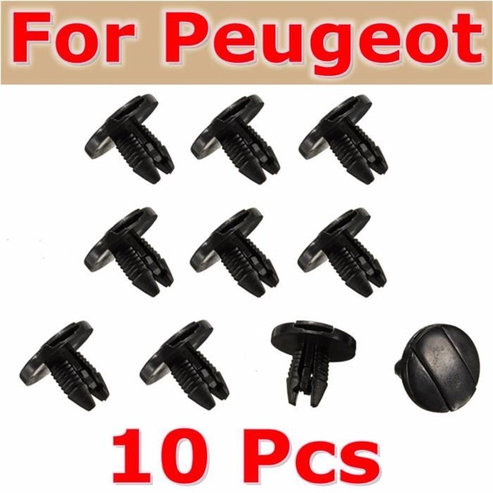 TEMPSA Lot 10x Garde-boue Clips Agrafes Fixation Pour Peugeot 207 307 206 SW CC 856553