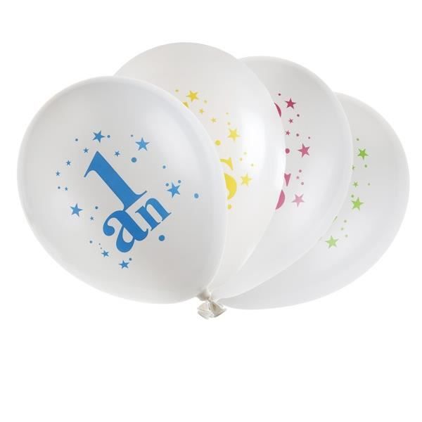 Ballon anniversaire: 1an (x8) REF/5226
