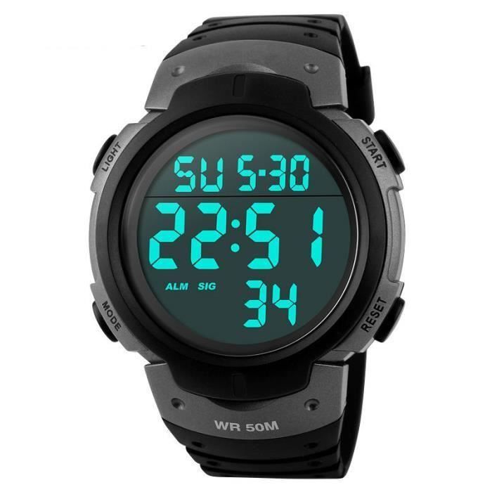 SHARPHY Montre homme et enfant garçon Sport Numérique