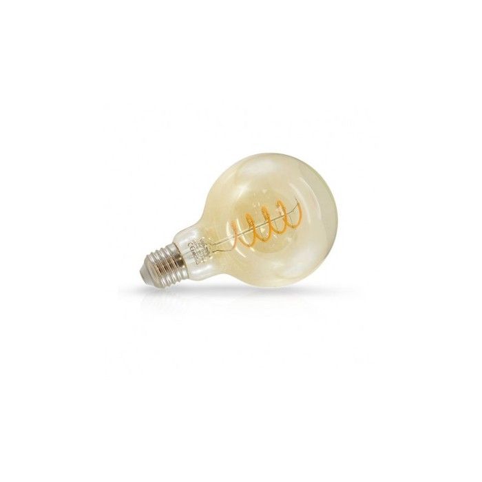 Ampoule LED E27 G95 Filament Spirale 4W 2700 K Golden