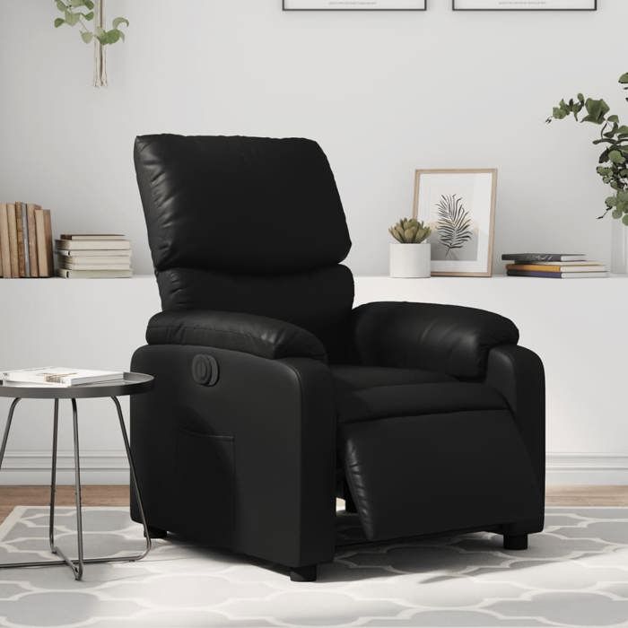 Fauteuil Inclinable Électrique VidaXL Crème - Chaise Avec Dossier Et Repose-Pied Réglables Tissu Moderne