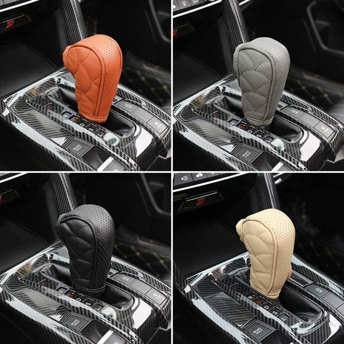 Protection Intérieur Voiture Housse De Levier De Vitesse En Cuir PU - Cache- poussière Universel Pour Boîte Manuelle Et Automatique Housse Levier Cuir PU Protection Intérieur Voiture Housse De Levier De Vitesse En Cuir PU - Cache- poussière Universel Pour Boîte Manuelle Et Automatique Housse Levier Cuir PU