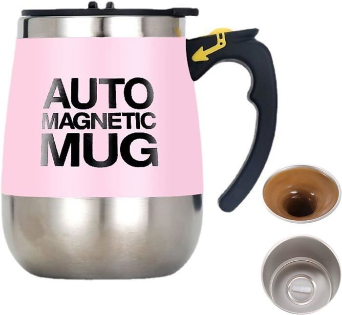 Tasse Auto-mélangeuse électrique – Mélange Café, Thé, Milkshake Sans Effort, Rechargeable