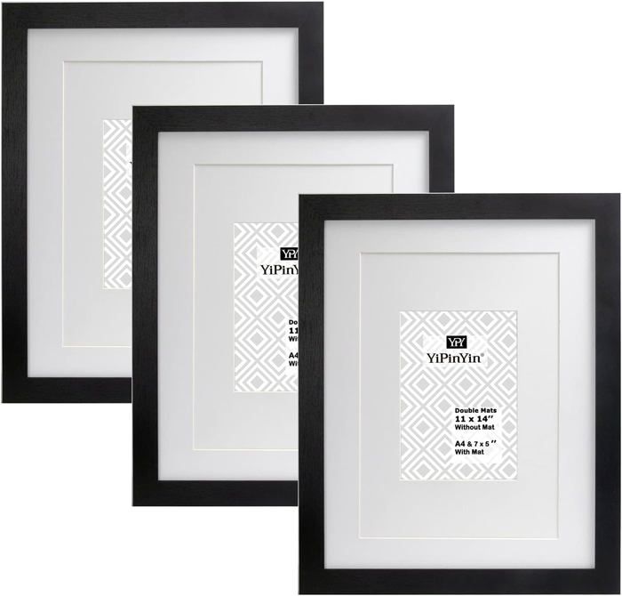 Lot De 3 Cadres Photo Noirs De 11 X 14 27 9 X 35 6 Cm Avec Double lot-de-3-cadres-photo-noirs-de-11-x-14-27-9-x-35-6-cm-avec-double