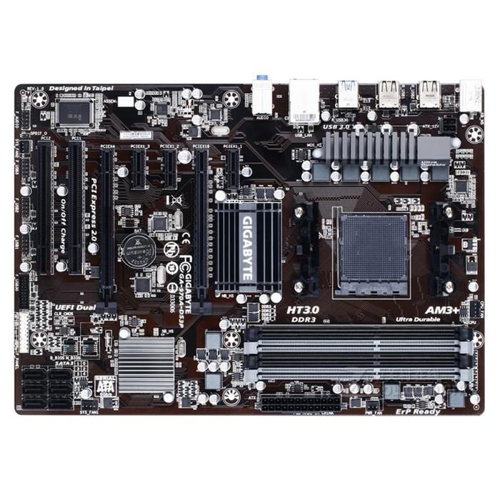 Carte mère GIGABYTE 970A-DS3P AMD 970 Socket AM3/AM3+ 4xDDR3 SDRAM 64GB ATX - Gigabyte