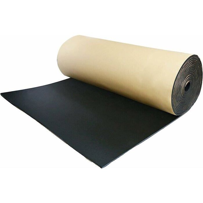 Lot De 2 Panneaux D'isolation Phonique Pour Voiture - En Caoutchouc Butyle Et Aluminium - Dimensions 48,5x13x6,5 Cm - Réduction Des Vibrations Et Du Bruit Moteur