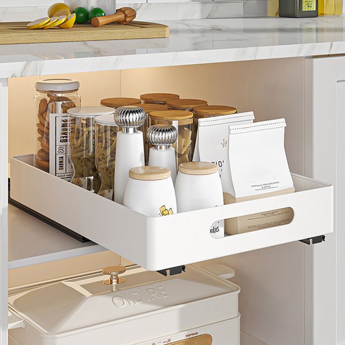 Organisateur Coulissant Pour Armoire - Tiroir Extractible 40x43x6 Cm - Sans Perçage, Facile à Installer - 8